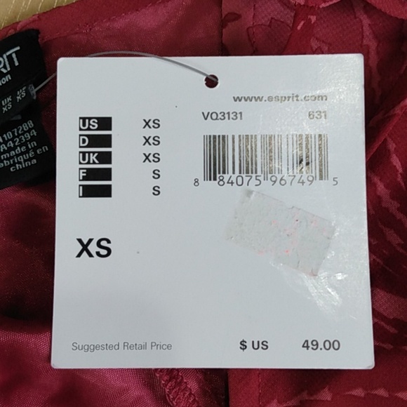 ESPRIT Collection Pleated Flower Cami Top Blouse XS - Picture 11 of 13